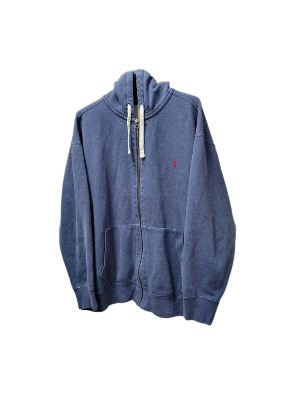 Polo Ralph Lauren Blue Hoodie Long-Sleeves Sweatshirt Drawstring Size 2XB BIG